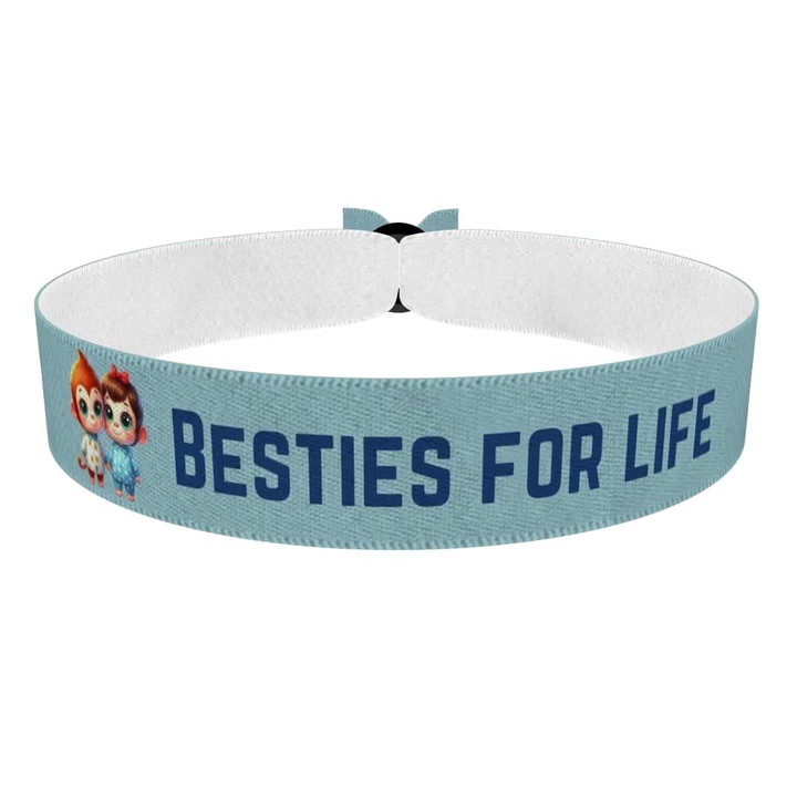 Zum Produkt Stoffarmband mit Freunden für immer Motiv
