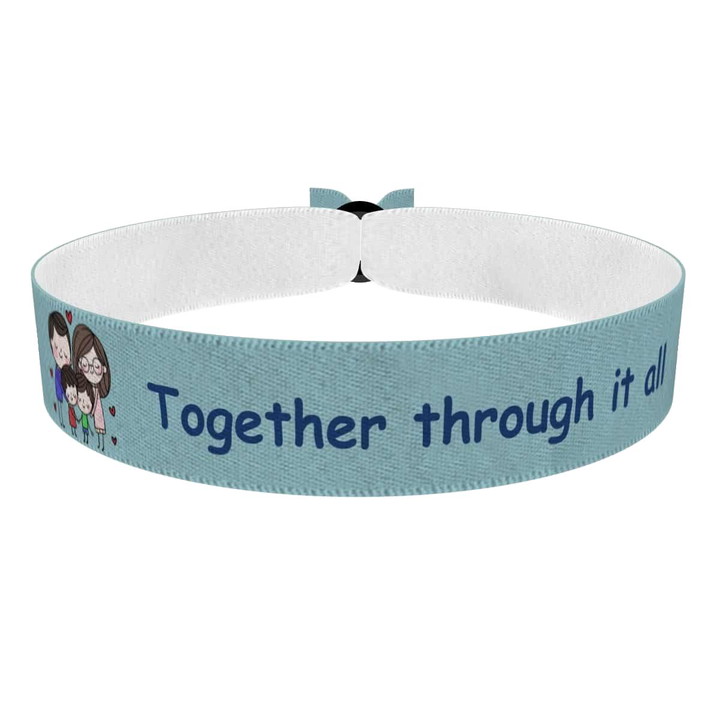 Zum Produkt Stoffarmband Together through it all für Familie und Freunde