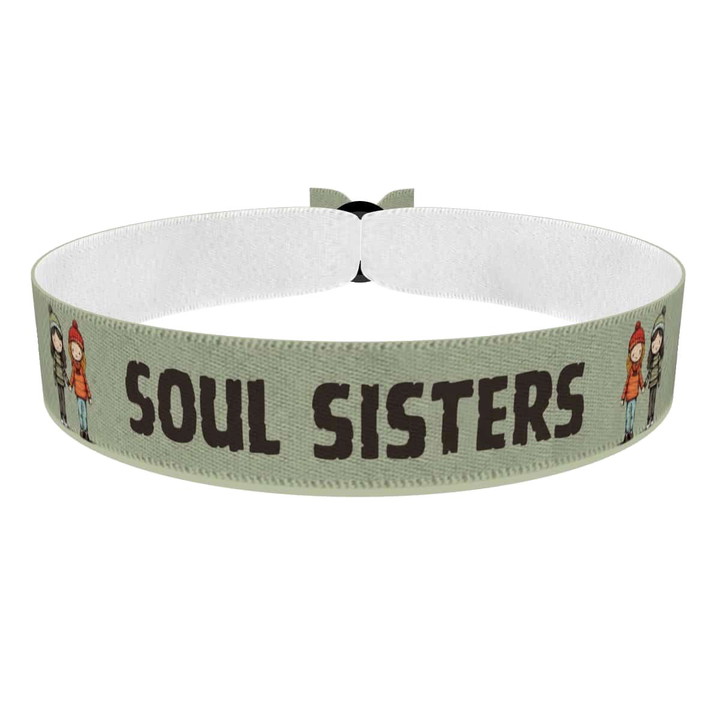 Zum Produkt Stoffarmband Soul Sisters für Familie und Freunde