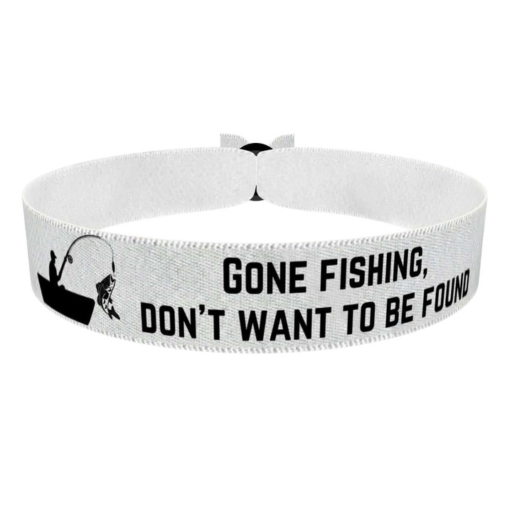 Zum Produkt Stoffarmband Gone Fishing Don't Want to Be Found