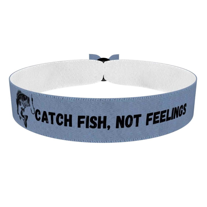 Zum Produkt Stoffarmband Catch Fish Not Feelings für Angler