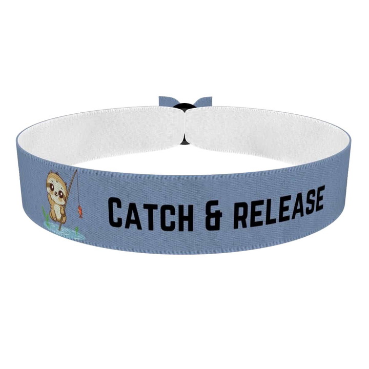 Zum Produkt Stoffarmband Catch & Release für Angler und Fischliebhaber
