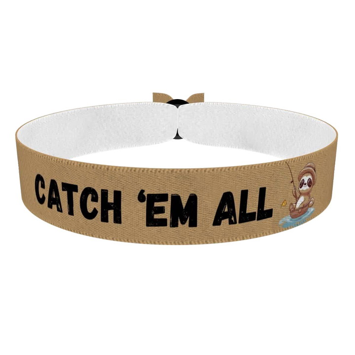 Zum Produkt Stoffarmband Catch 'Em All für Angler und Angelbegeisterte