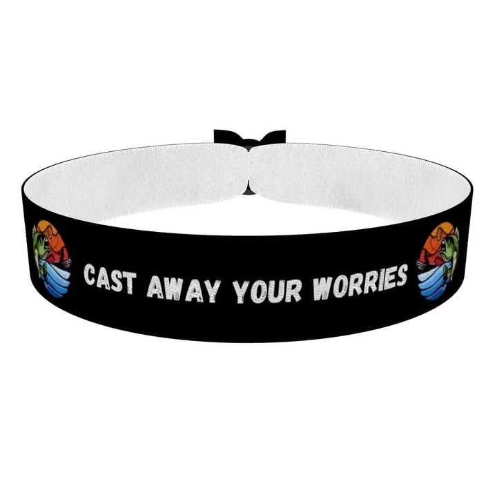 Zum Produkt Stoffarmband mit Fischnetz und Sonne für Angelfans