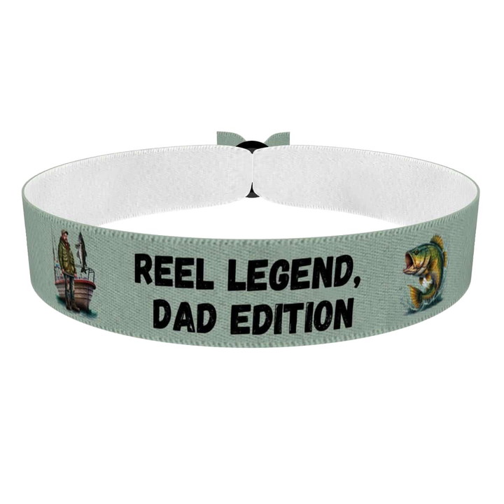 Zum Produkt Stoffarmband Reel Legend Dad Edition für Angler und Fischliebhaber