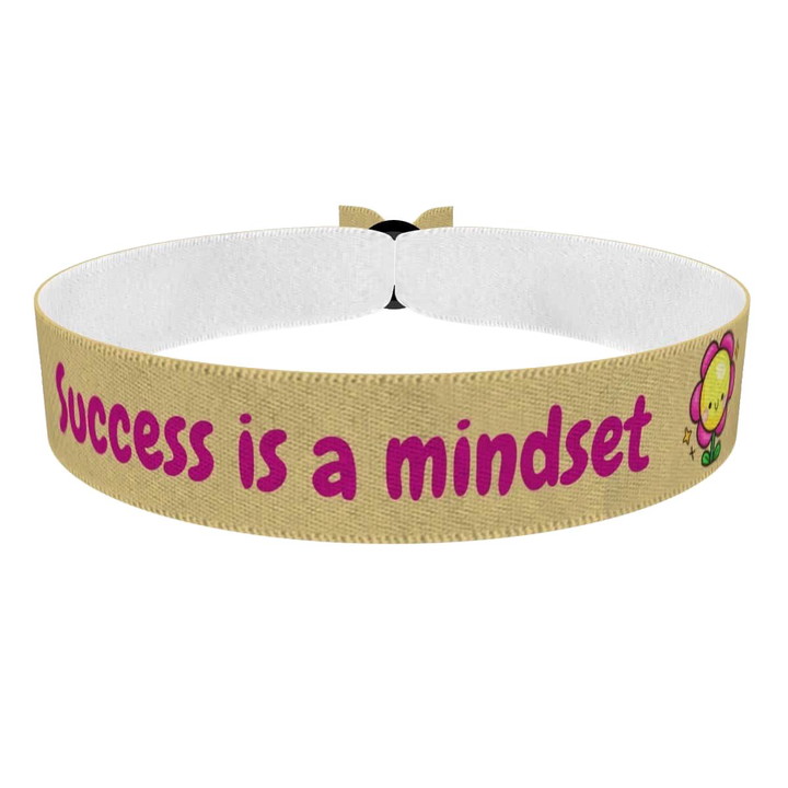 Zum Produkt Stoffarmband Success is a Mindset für Motivation und Selbstvertrauen