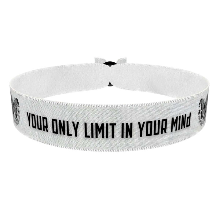 Zum Produkt Stoffarmband mit Motiv Your Only Limit Is Your Mind