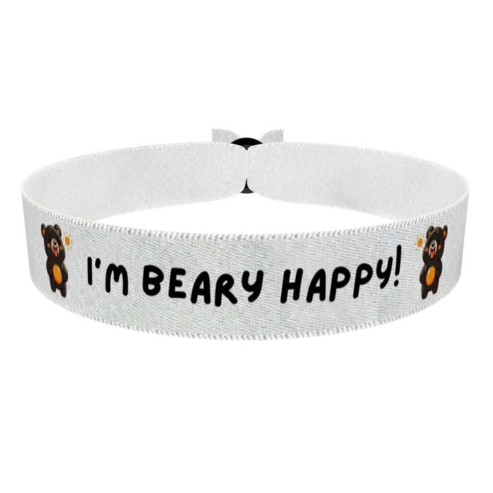 Zum Produkt I’m Bear Happy Stoffarmband