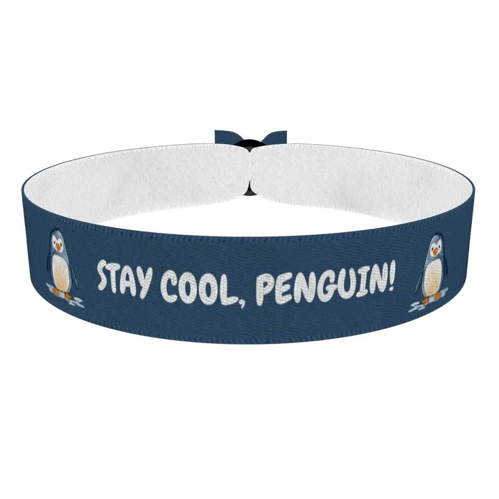 Zum Produkt Stilvolles Design mit Pinguin Motiv Stoffarmband