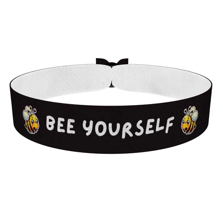 Zum Produkt Biene Motiv Stoffarmband für Individualität und Stil