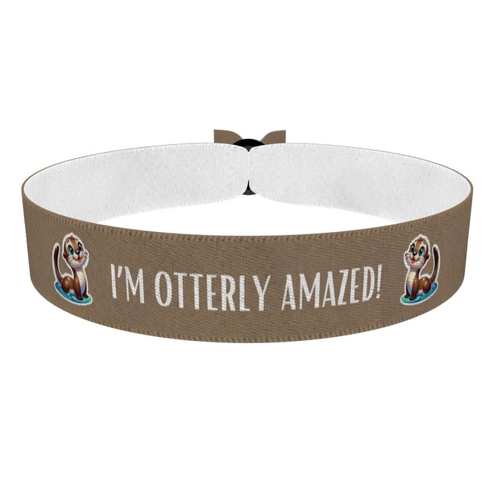 Zum Produkt Stoffarmband mit süßem Ottermotiv für Tierliebhaber