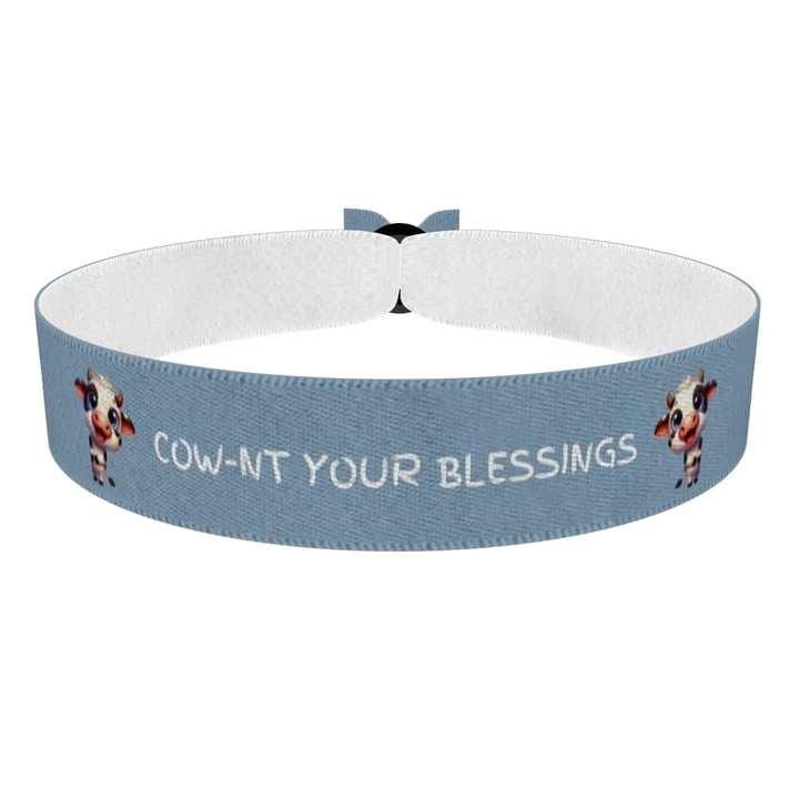 Zum Produkt Cow-Motiv Stoffarmband für kreative Akzente im Alltag