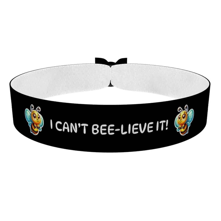 Zum Produkt Stoffarmband mit buntem Bienenmotiv für kreative Styles