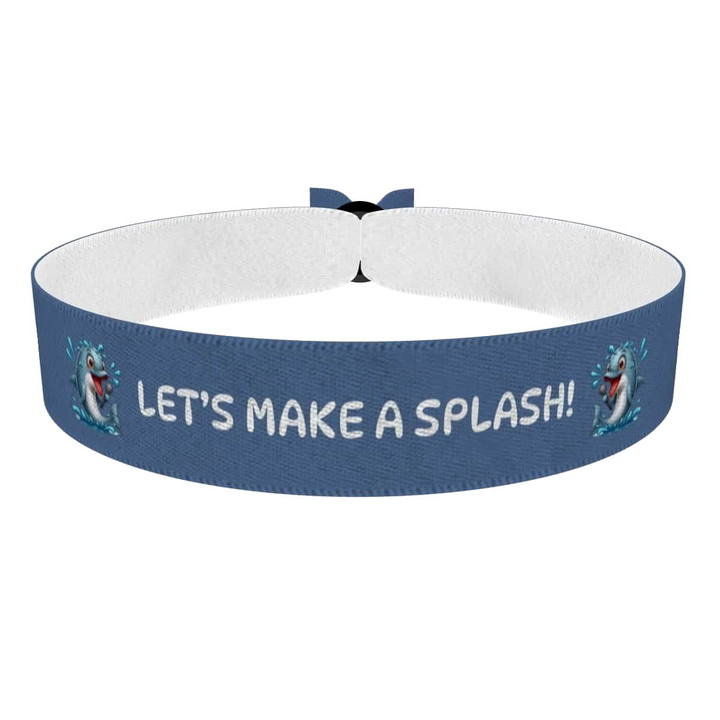 Zum Produkt Süßer Delfin Motiv Stoffarmband für Wassersportliebhaber