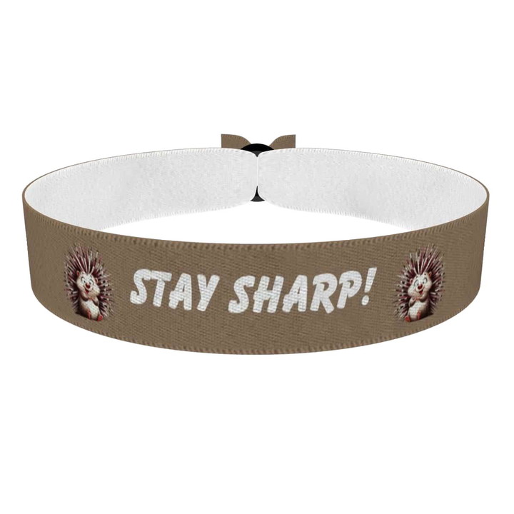Zum Produkt Stoffarmband mit süßem Igelmotiv für Tierliebhaber