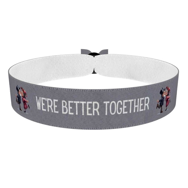 Zum Produkt witzige Paar-Motiv Stoffarmband