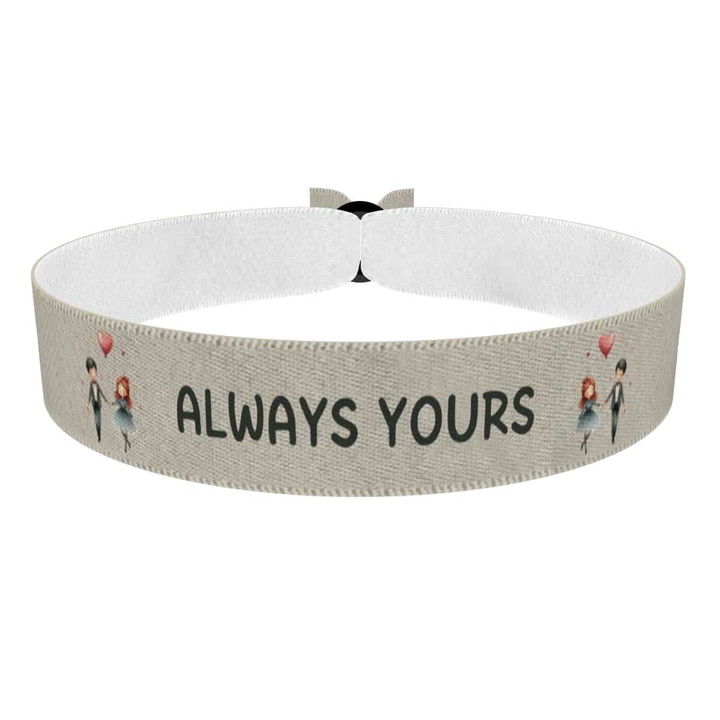 Zum Produkt Always Yours Stoffarmband für Pärchen