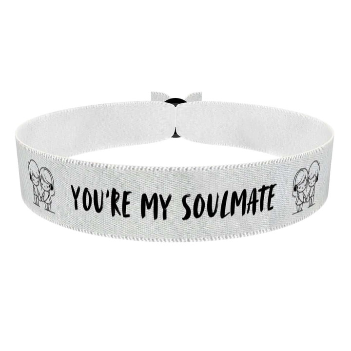 Zum Produkt Soulmate Armband für Pärchen aus Baumwolle Stoffarmband