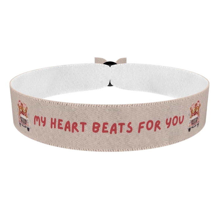 Zum Produkt Stoffarmband mit niedlichen Bärenmotiven für Kinder und Erwachsene