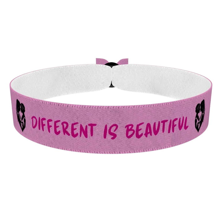Zum Produkt Different is Beautiful Stoffarmband
