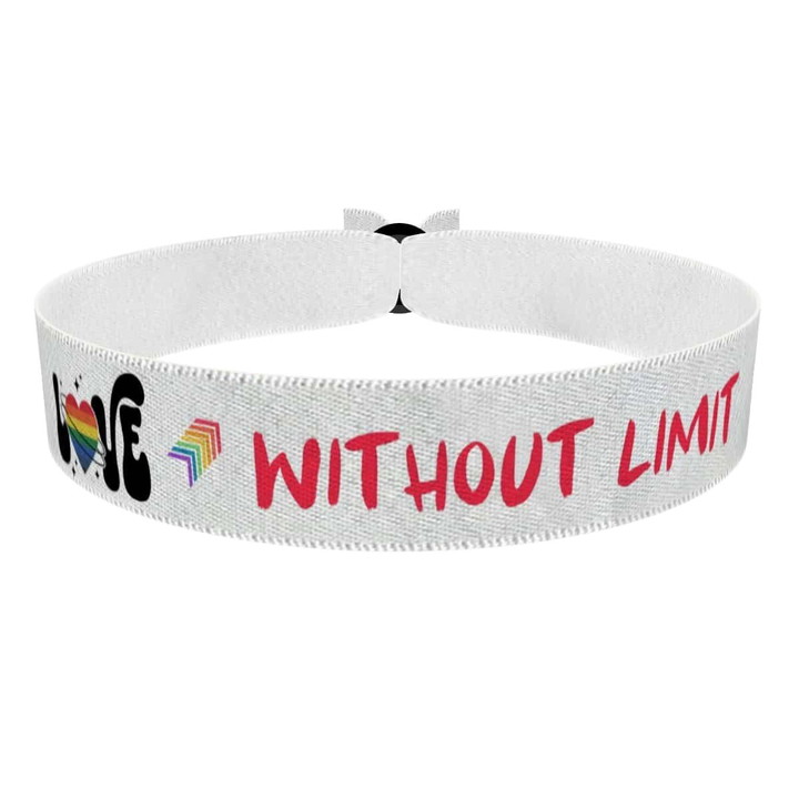 Zum Produkt LGBTQ Liebe ohne Grenzen Stoffarmband