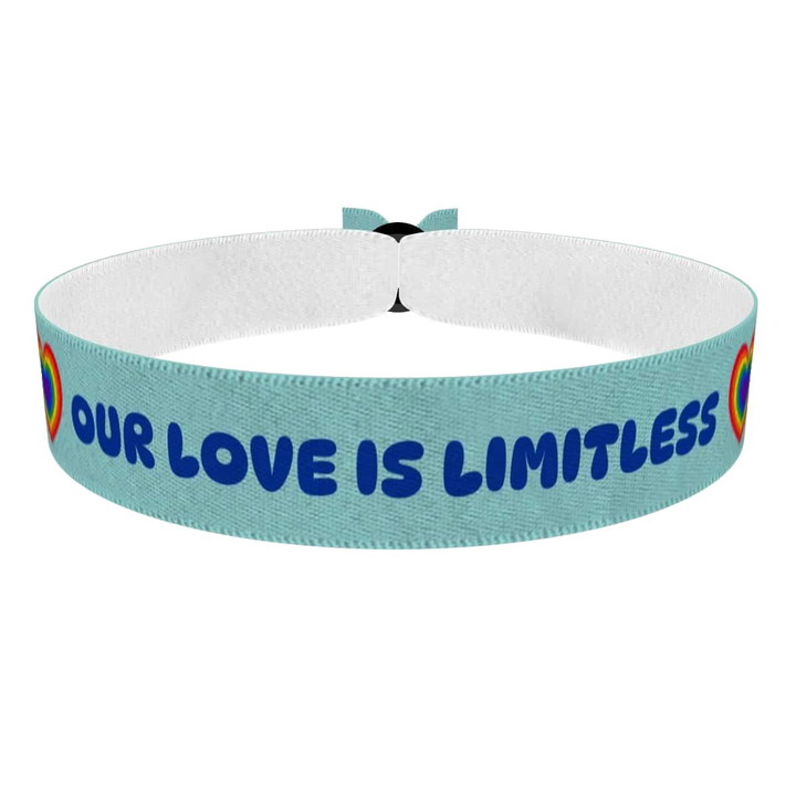 Zum Produkt Our Love is Limitless Stoffarmband