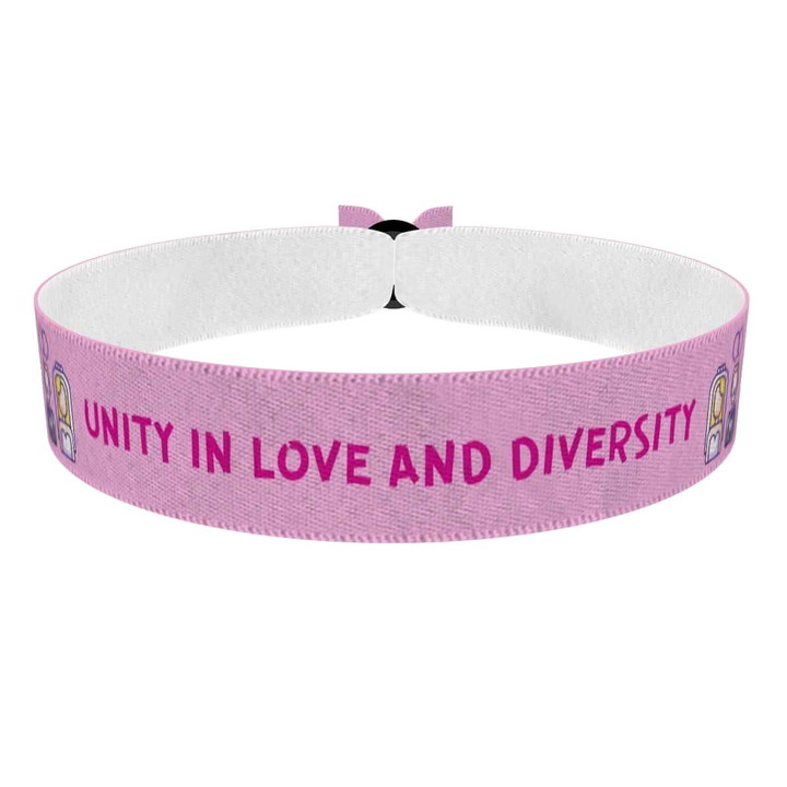 Zum Produkt Unity in Love and Diversity Stoffarmband
