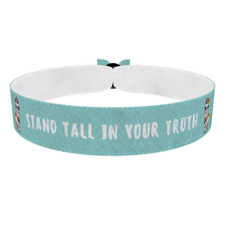 Zum Produkt Stand tall your truth Stoffarmband