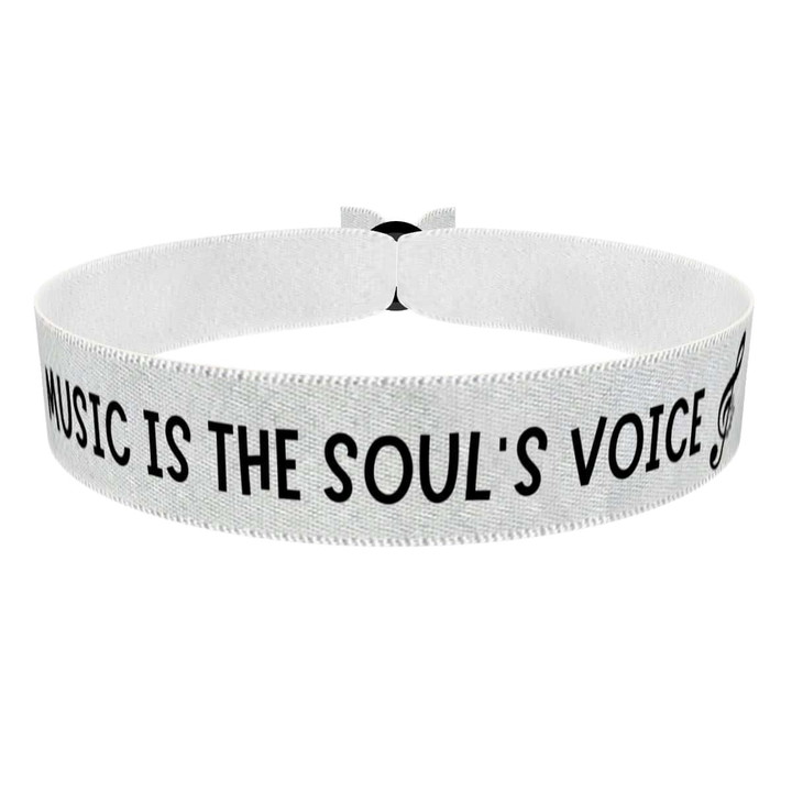 Zum Produkt Musik ist die Stimme der Seele Stoffarmband