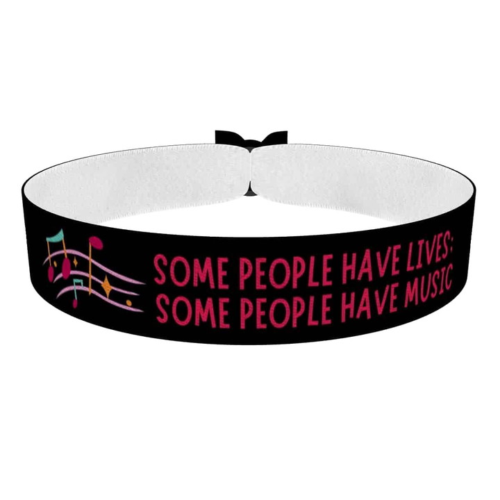 Zum Produkt Stilvolle Musikmotiv Armkette Stoffarmband