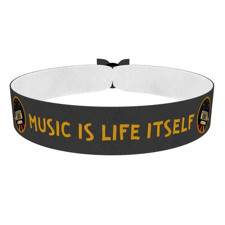 Zum Produkt Musik ist das Leben Stoffarmband