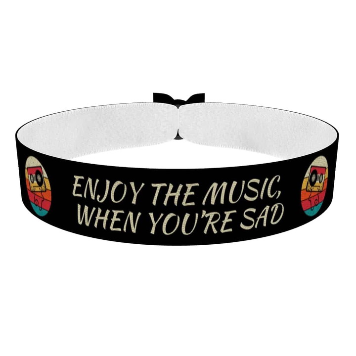 Zum Produkt Enjoy the Music When You're Sad Stoffarmband