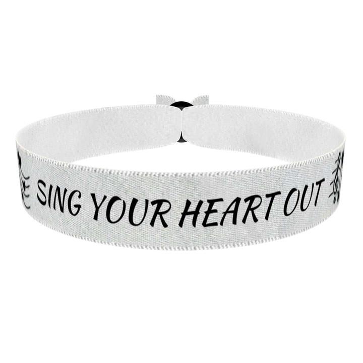 Zum Produkt Stoffarmband Sing Your Heart Out für Musikliebhaber
