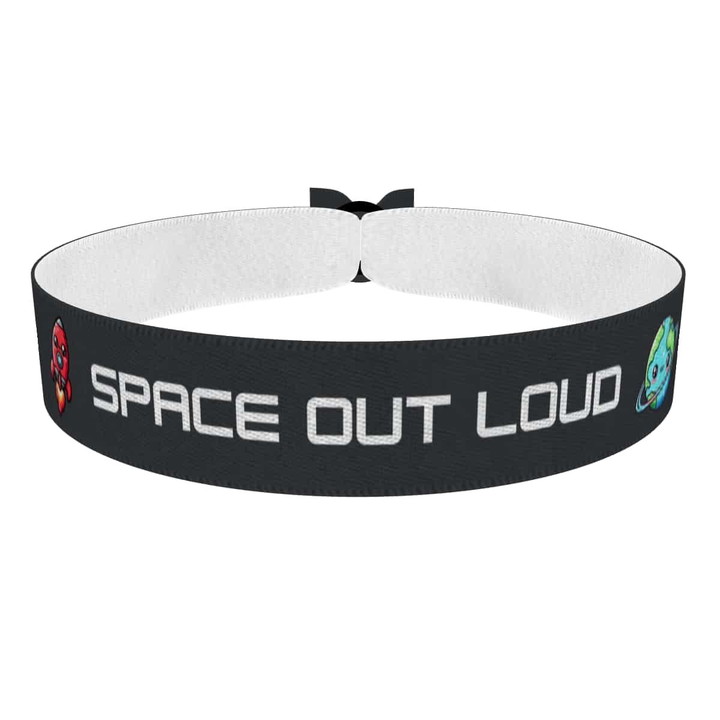 Zum Produkt Space Weltall Rakete und Erde Stoffarmband