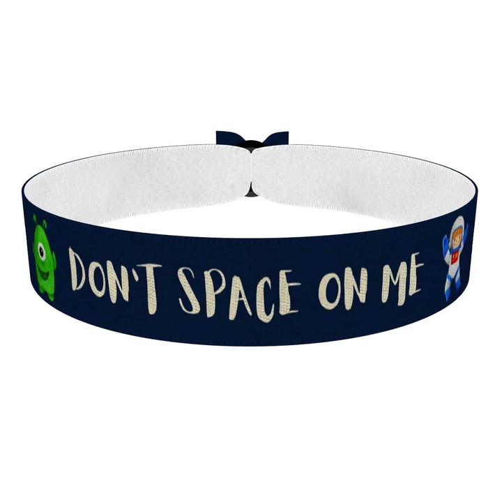 Zum Produkt Space Motiv Stoffarmband mit Alien und Astronautenmotiv