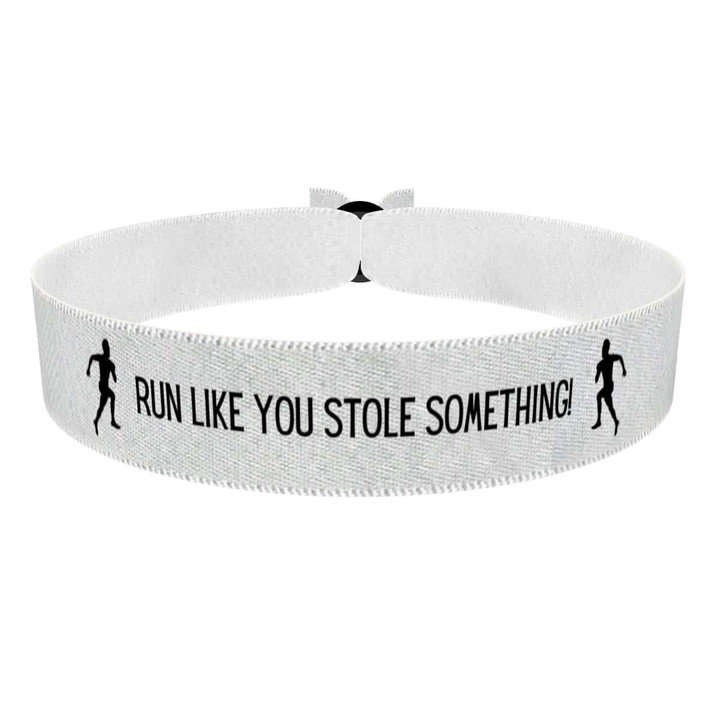 Zum Produkt Run like you stole something Stoffarmband
