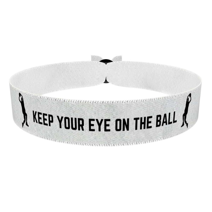 Zum Produkt Keep Your Eye on the Ball Stoffarmband