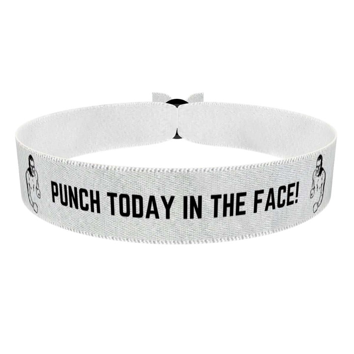 Zum Produkt Punch Today in the Face Stoffarmband