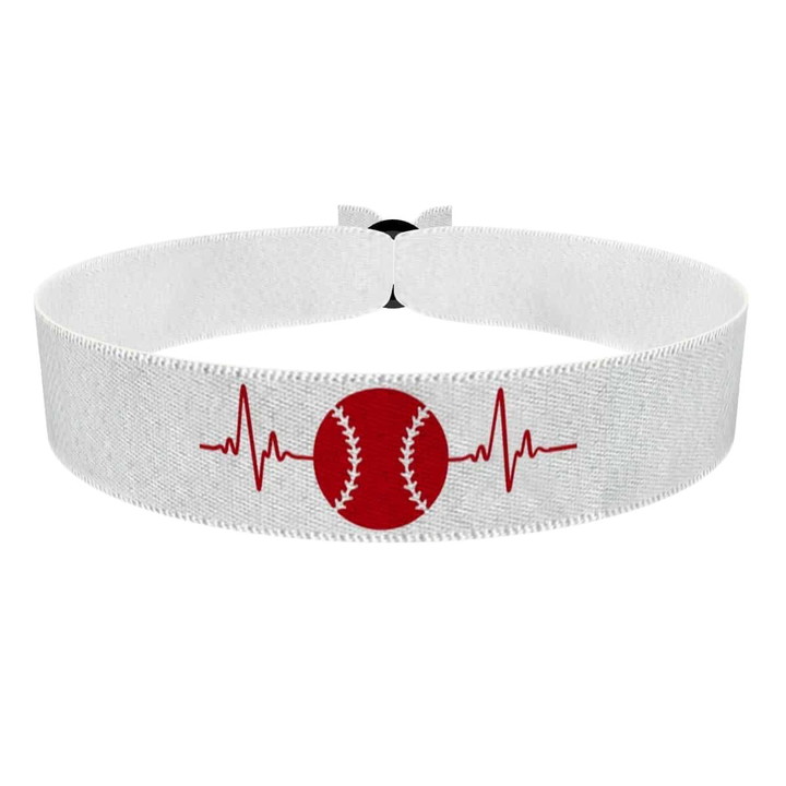 Zum Produkt Sportliches Stoffarmband mit Herzschlag Design Stoffarmband