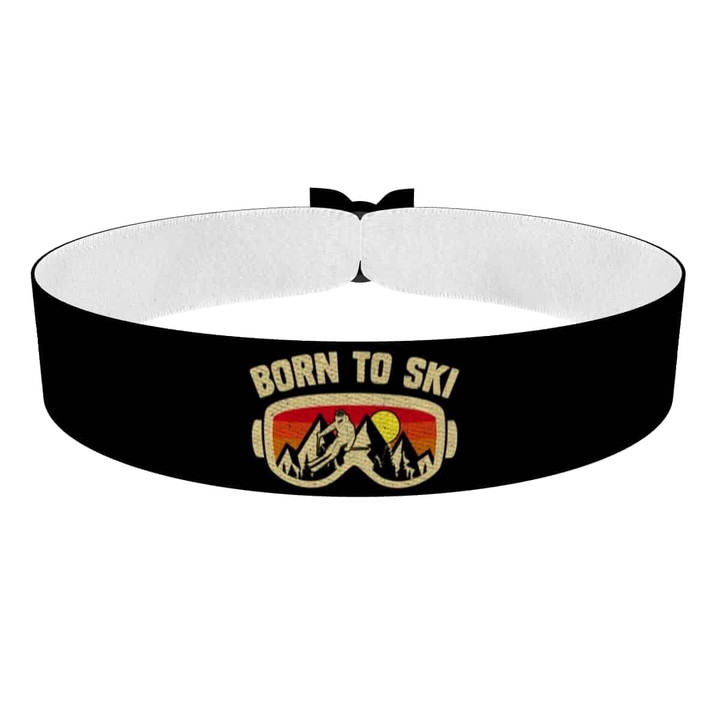 Zum Produkt Born to Ski Stoffarmband für Sport und Abenteuer