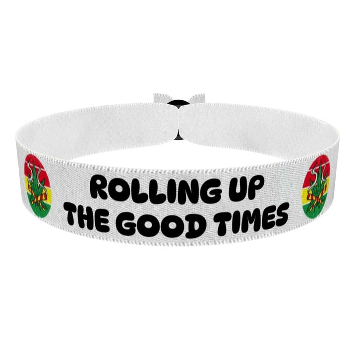 Zum Produkt Rolling Up The Good Times Stoffarmband