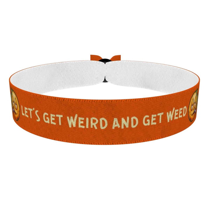 Zum Produkt Let's Get Weird Weed Stoffarmband