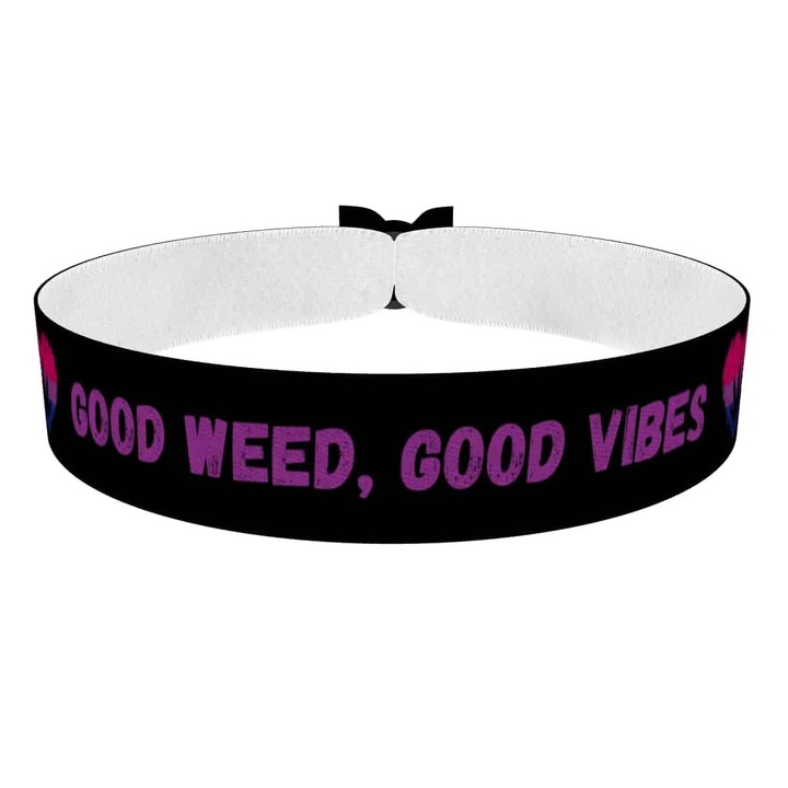 Zum Produkt Good Weed Good Vibes Stoffarmband