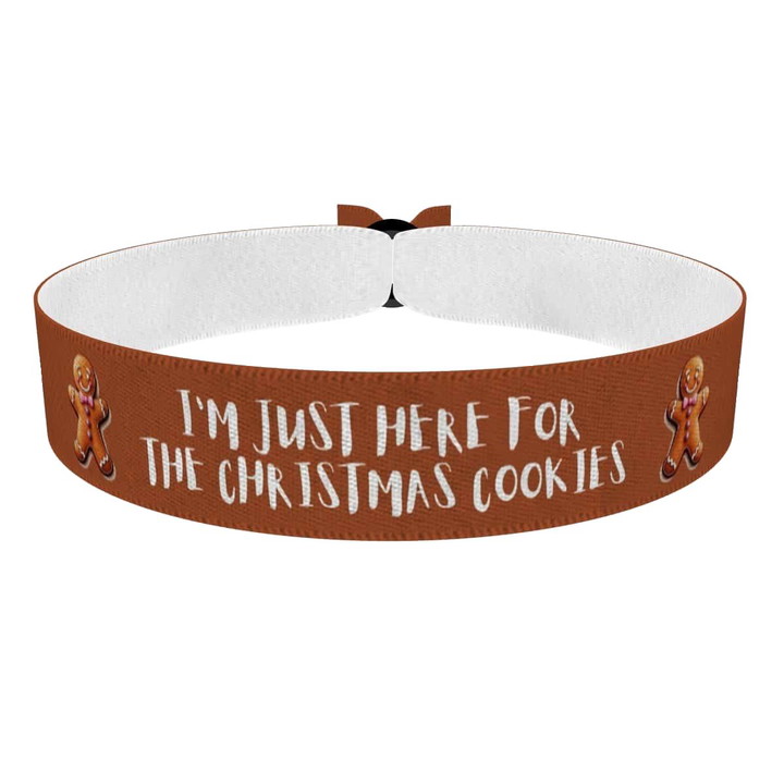 Zum Produkt Weihnachtliches Lebkuchenmann Motiv Stoffarmband
