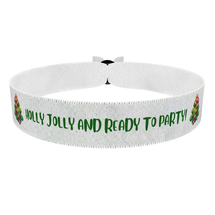 Zum Produkt Holly Jolly Christmas Party Stoffarmband