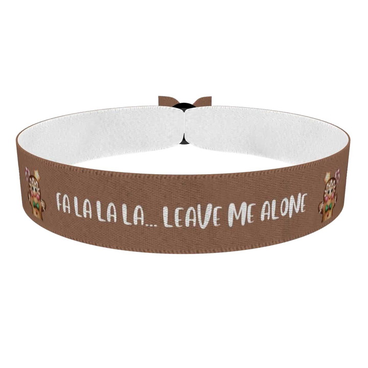 Zum Produkt Weihnachtliches Lebkuchenmann Motiv Stoffarmband