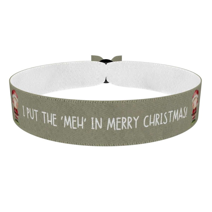 Zum Produkt Weihnachtsmann Motiv Stoffarmband