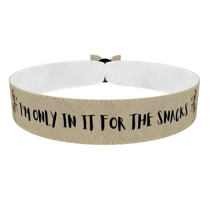 Zum Produkt Stoffarmband mit Weihnachtsmotiv nur für die Snacks
