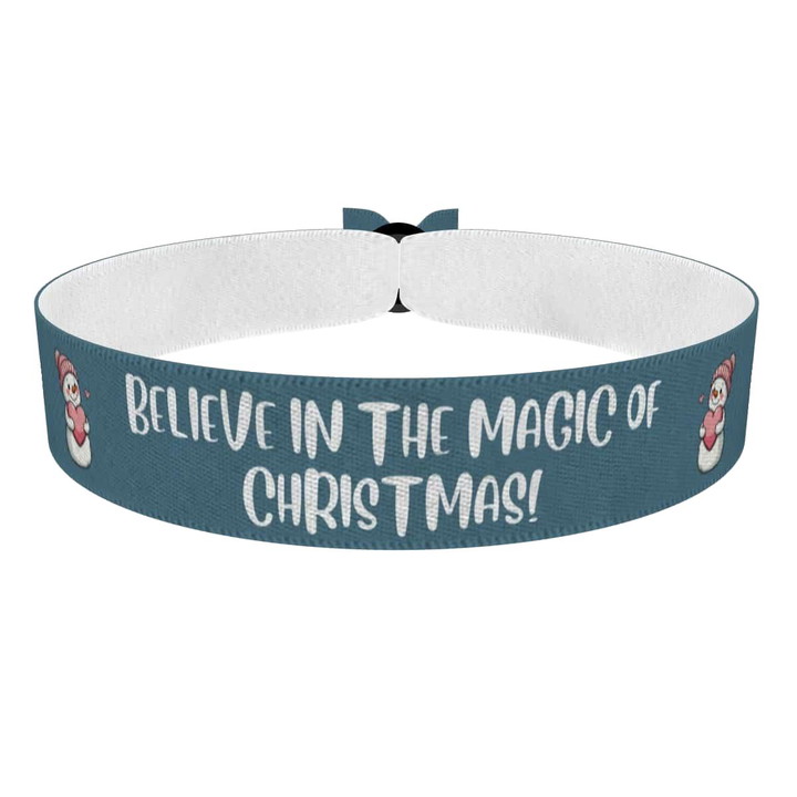 Zum Produkt Glaube an die Magie von Weihnachten Stoffarmband