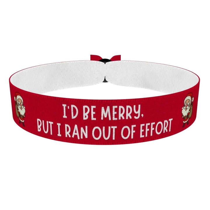 Zum Produkt Weihnachtsmann Motiv Stoffarmband Weihnachten